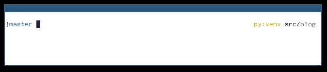 Screenshot showing virtualenv marker